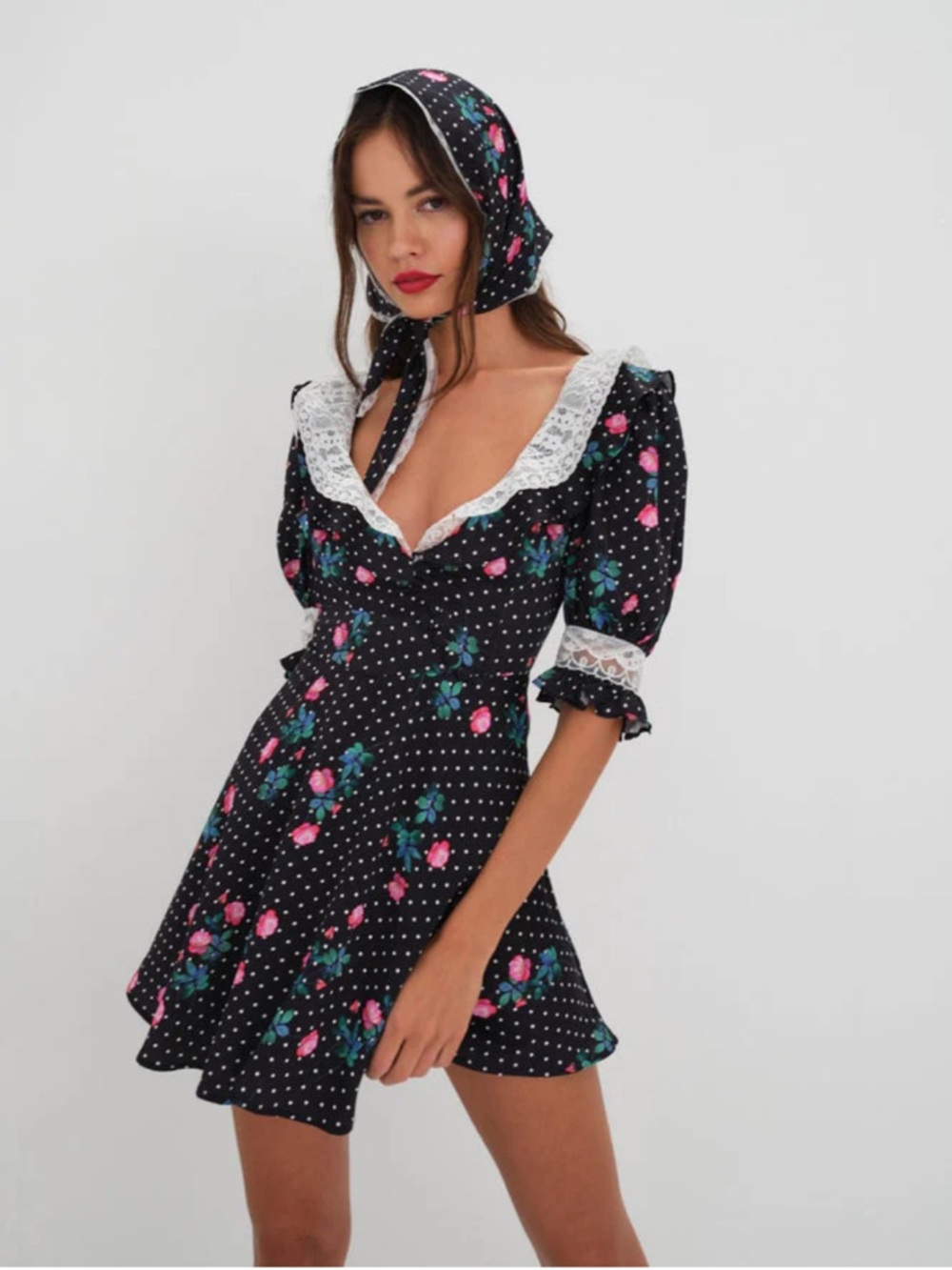 For Love & Lemons Raisa Mini Dress